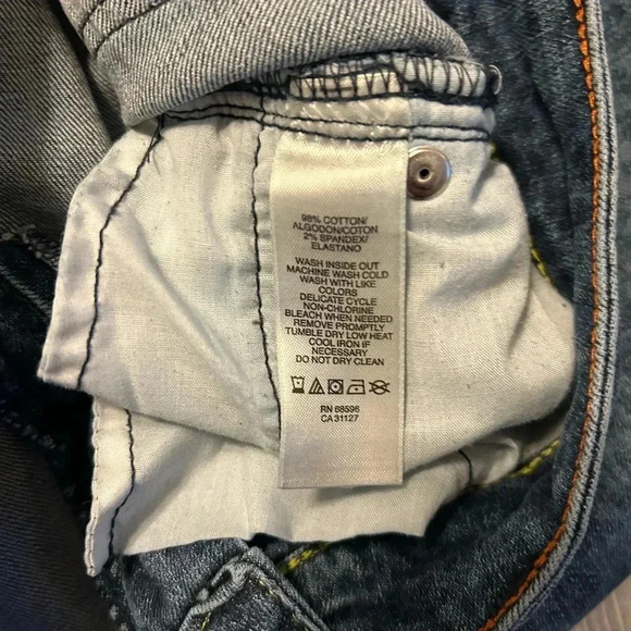 DKNY Women's Floral Pattern Straight Leg Jeggings Jeans Blue Size 06 no flaws - Picture 8 of 12